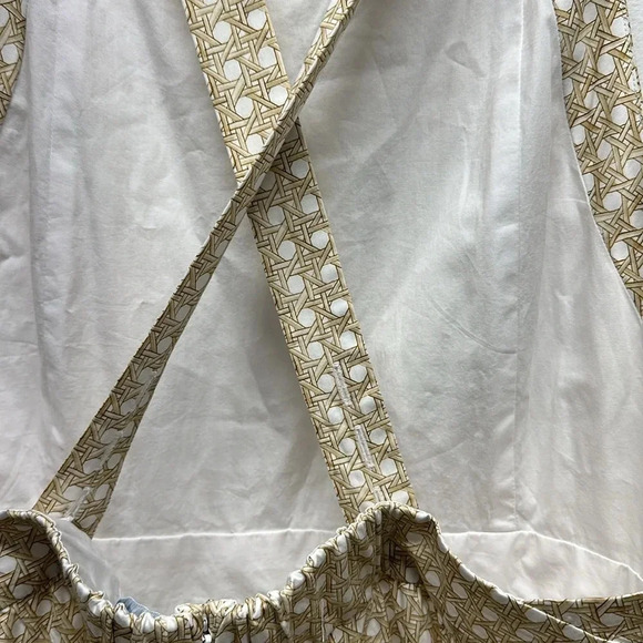 Hill House Addie Dress A-Line Maxi Sleeveless Sand Basketweave Print Plus XXL - Picture 6 of 13